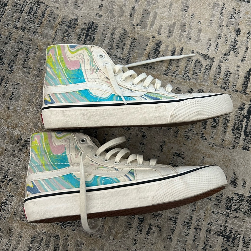 VANS SK8-Hi 138 DECON RESIN SWIRL Marshmallow WMNS